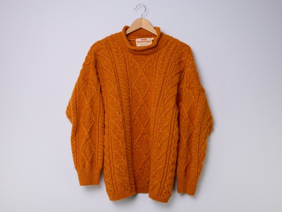 vintage Irish Homecraft wool fisherman sweater - image 3