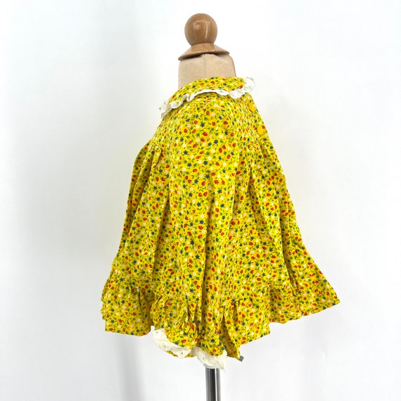 vintage 1970s strawberry print girls dress - image 4