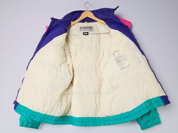 vintage 80s ski coat Fera skiwear down jacket - image 8