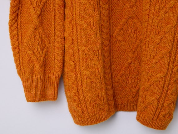 vintage Irish Homecraft wool fisherman sweater - image 5