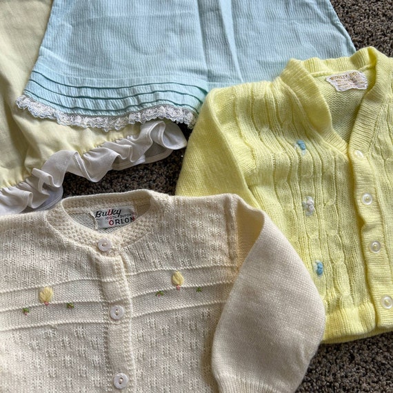 vintage baby girls clothing lot bundle tops, dres… - image 5