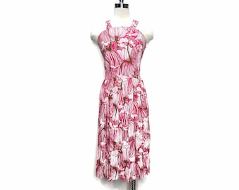 vintage 1960s sundress 60s floral dress Josephine Originals