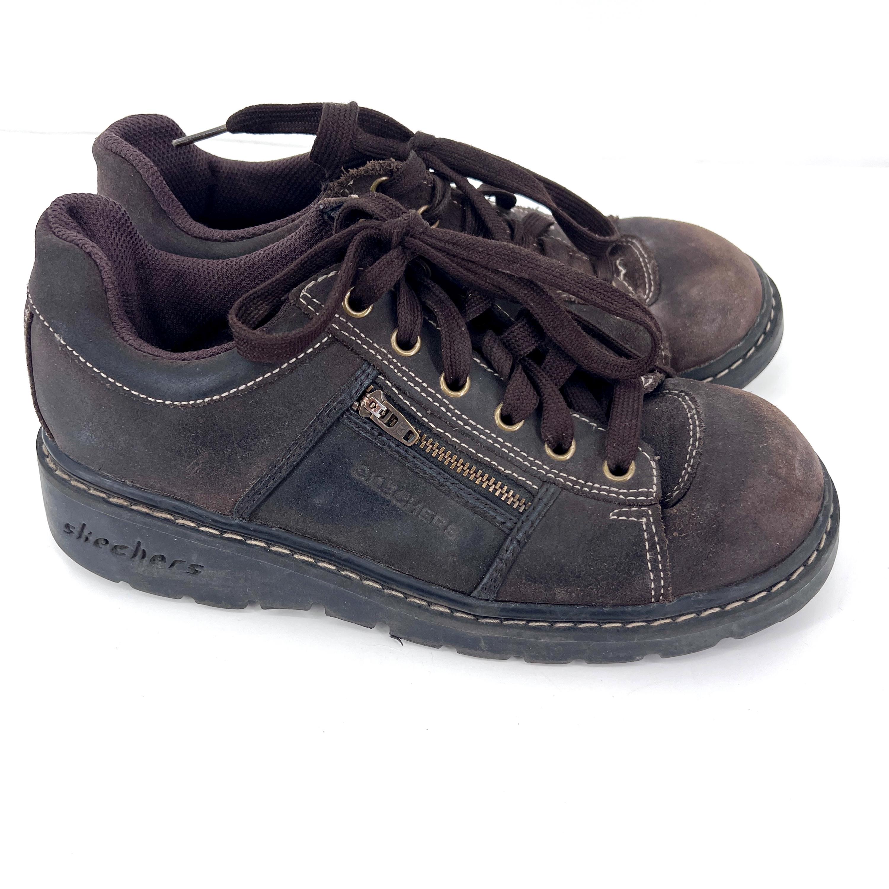 Vintage 90s Y2K Skechers Tredds Jammers Chunky Platform Tie Shoes