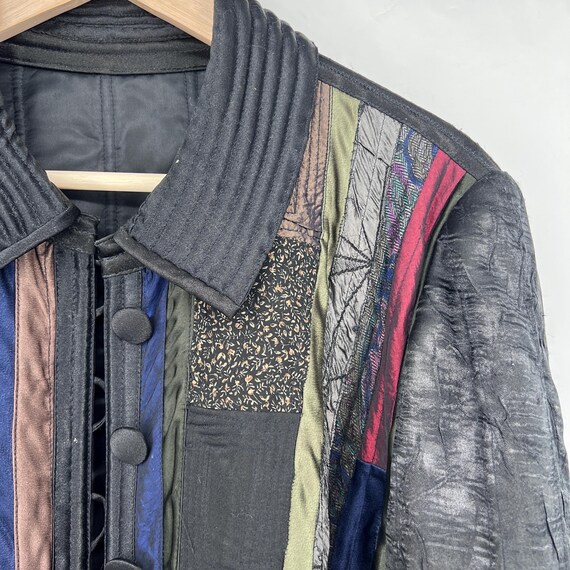 vintage patchwork jacket boho 90s - image 6
