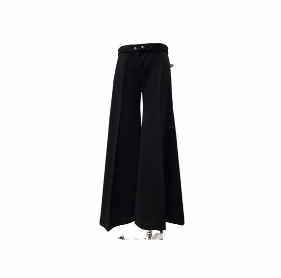 vintage 1970s bell bottoms pants wide leg flare hi