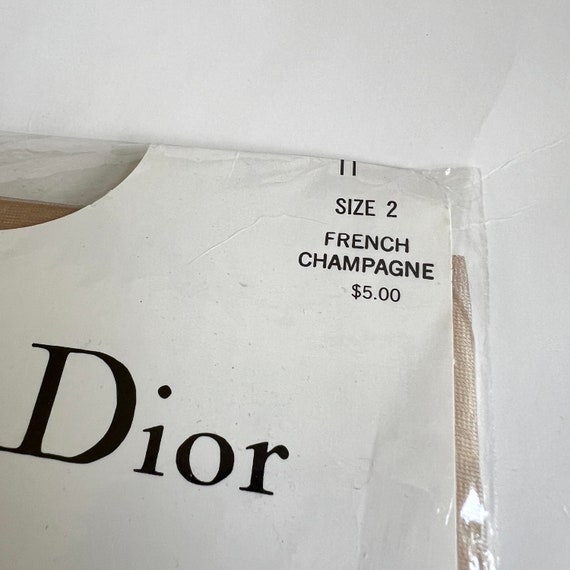 vintage Christian Dior stockings nylons sandalfoo… - image 6