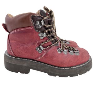 Vintage Candies Leather Hiking Boots Womens 8 Chunky Platform Lug Sole Y2K 90s