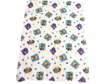 Manta vintage de los 90 de Disney para bebé con Winnie the Pooh, Tigger, Eeyore y Piglet.