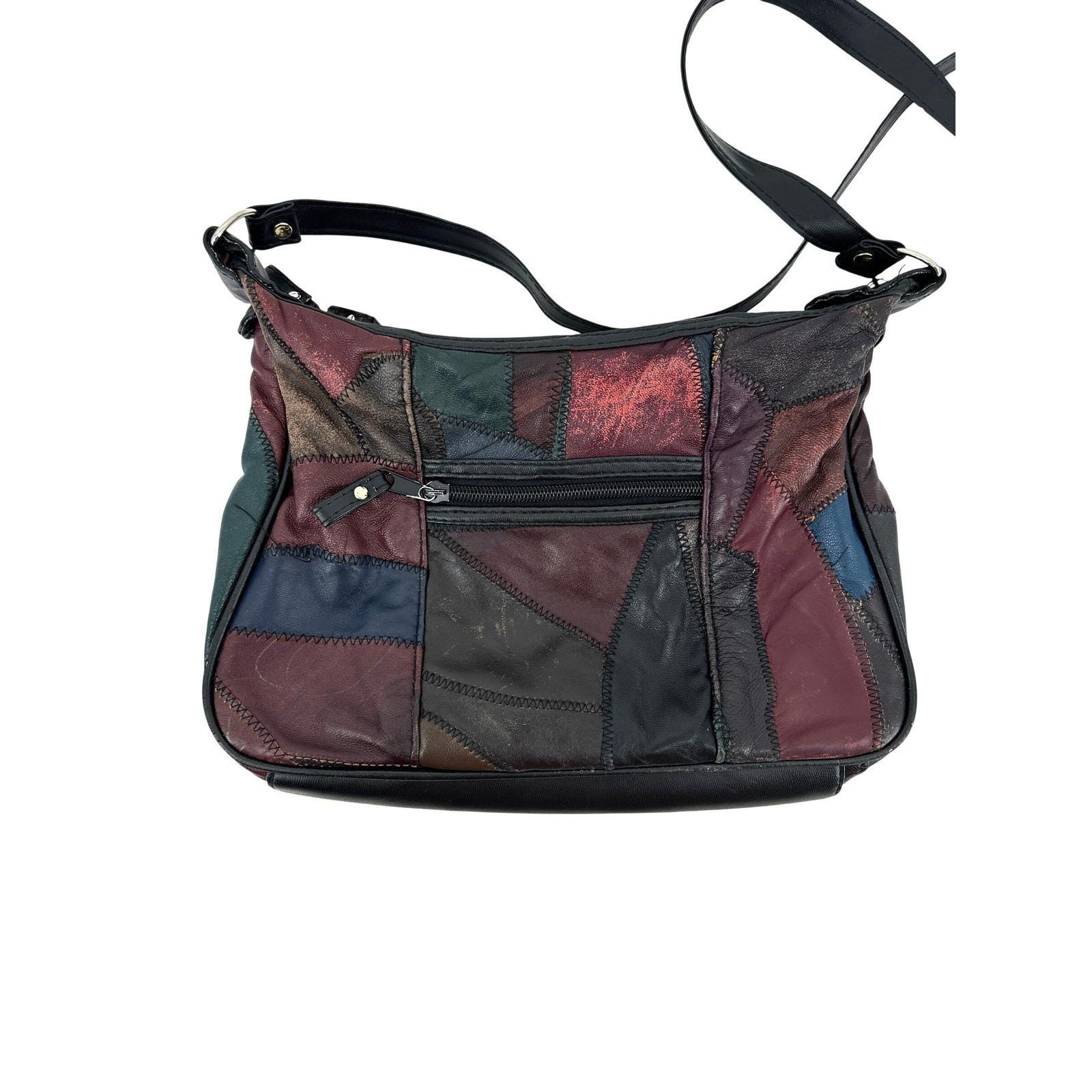 Vintage 80s Leather Bag - Etsy