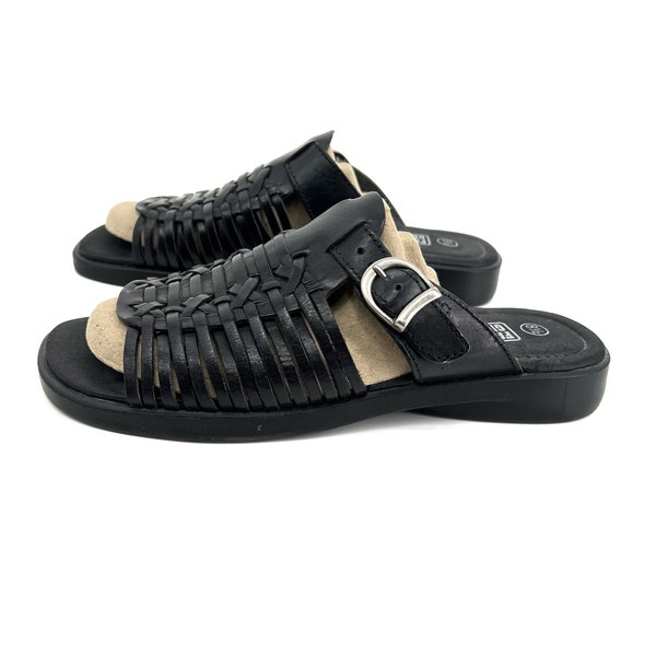 vintage Y2K woven leather sandals