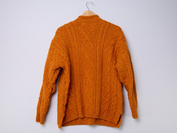 vintage Irish Homecraft wool fisherman sweater - image 4