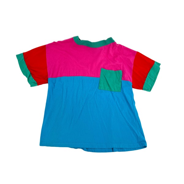 vintage 80s 90s Gitano T shirt color block