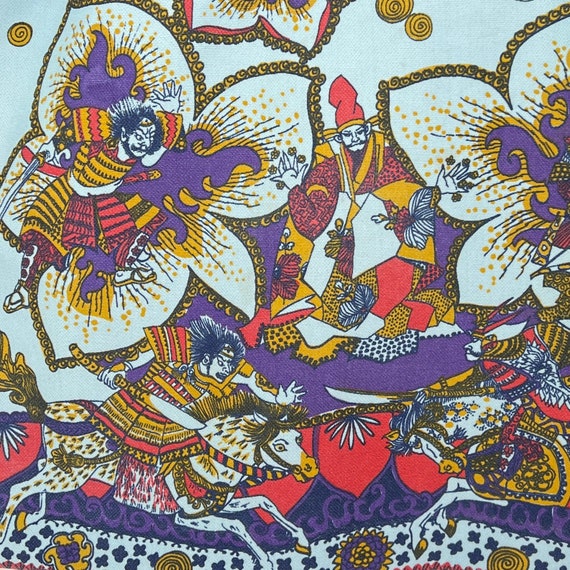 vintage 1970s shirt Asian novelty print butterfly… - image 2