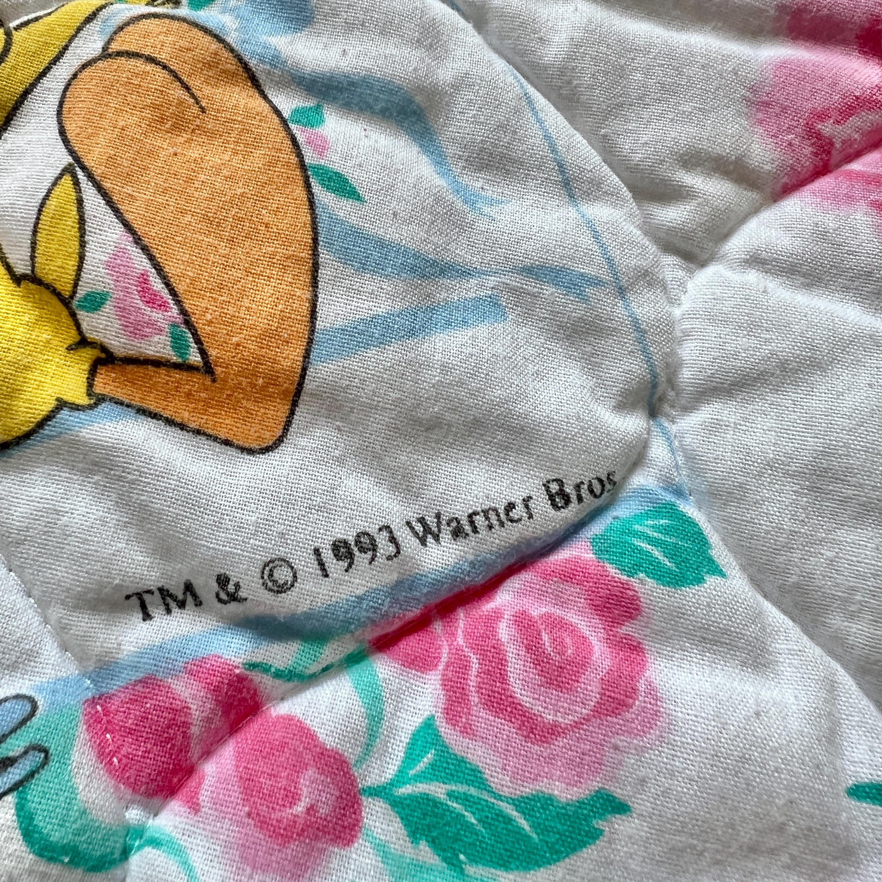 Vintage 90s Looney Tunes Tweety Bird Baby Quilted Blanket - Etsy
