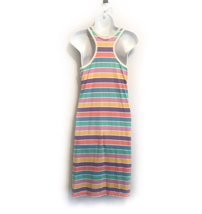 vintage 80s Esprit dress pastel striped 1980s Plain Jane image 6