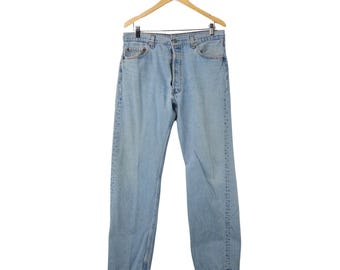 Levi's 501 Vintage Denim Blue Jeans W36L32 Made in USA - Etsy