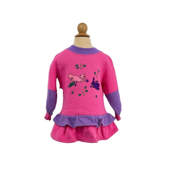 drop waist sweatshirt dress Drop Waist Sweatshirt Dress-Oatmeal Marl Appliqué main image 0