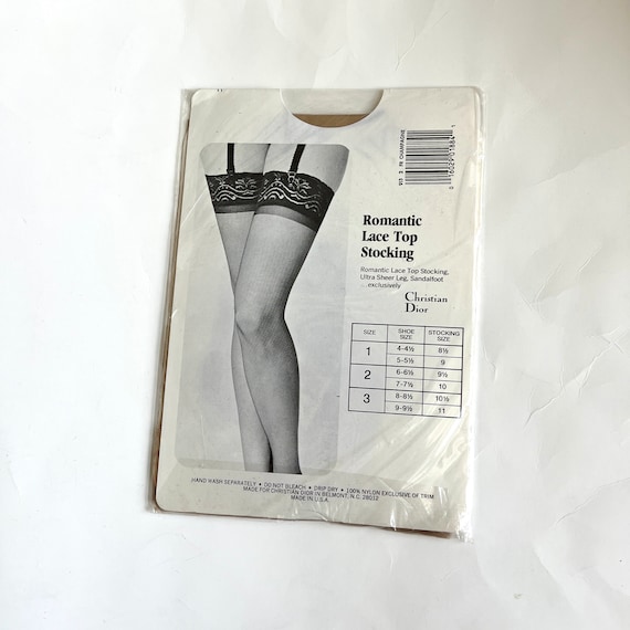 vintage Christian Dior stockings nylons sandalfoo… - image 3