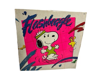 Vintage 1984 Flashbeagle Charlie Brown Snoopy Peanuts Gang Vinyl LP Record Album