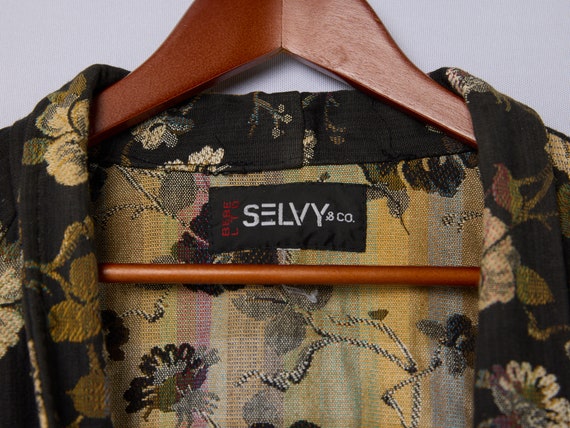 vintage 90s floral oversized blazer jacket Selvy … - image 2