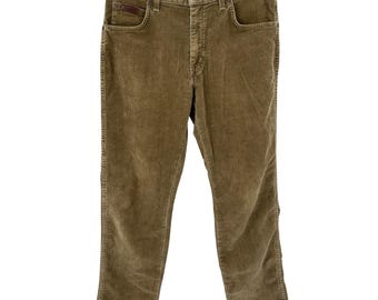 Pantalones de pana Wrangler vintage marrones para hombre