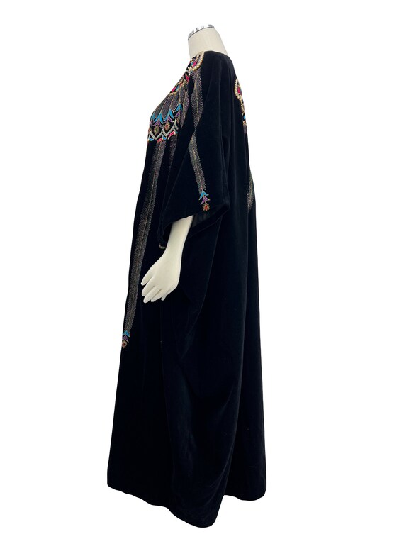 Vintage cloak cape embroidered beaded - image 2