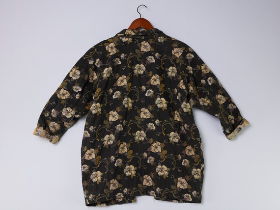vintage 90s floral oversized blazer jacket Selvy … - image 6