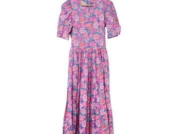 vintage 80s Laura Ashley floral dress