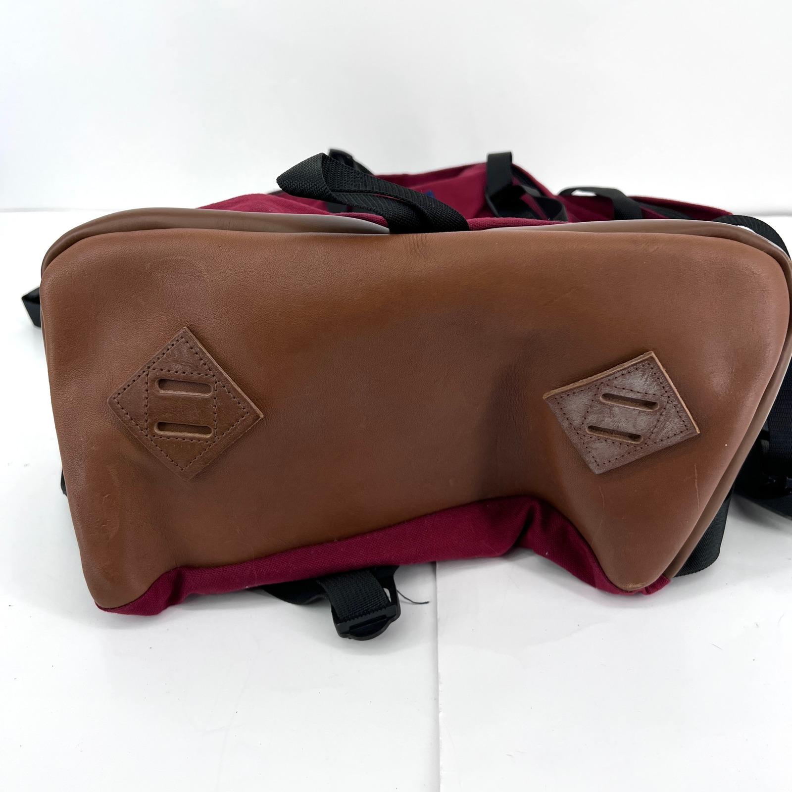 Vintage Jansport USA Leather Bottom Backpack Rucksack Day Pack 80s