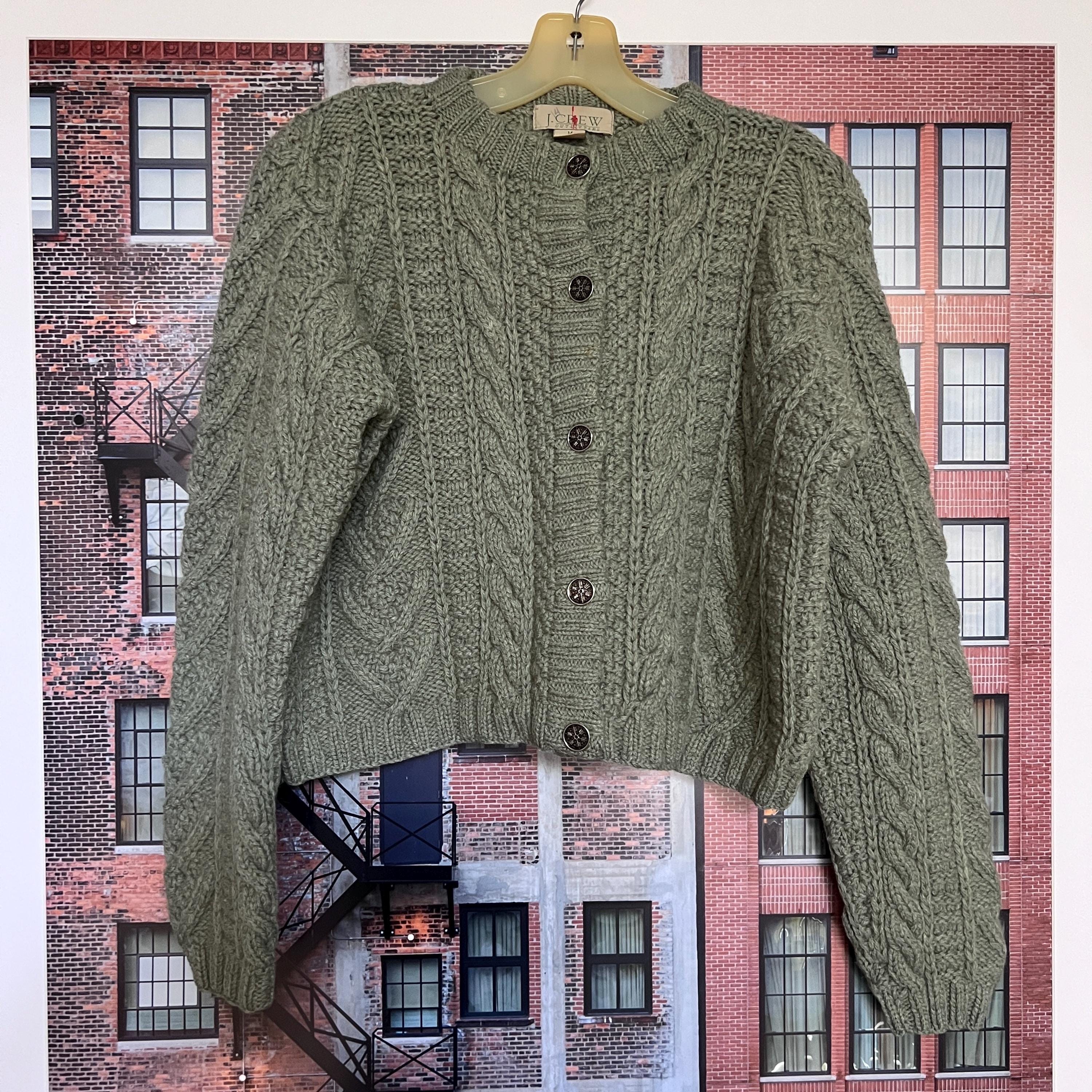 J.CREW 巨人タグ アランニット フィッシャーマン ケーブルニットセーター ジェイクルー J.Crew フィッシャーマン アランニットセーター メンズL