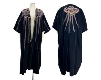 Vintage cloak cape embroidered beaded