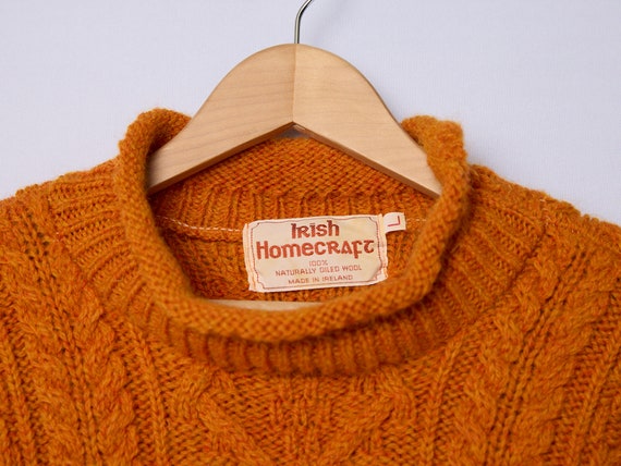 vintage Irish Homecraft wool fisherman sweater - image 2