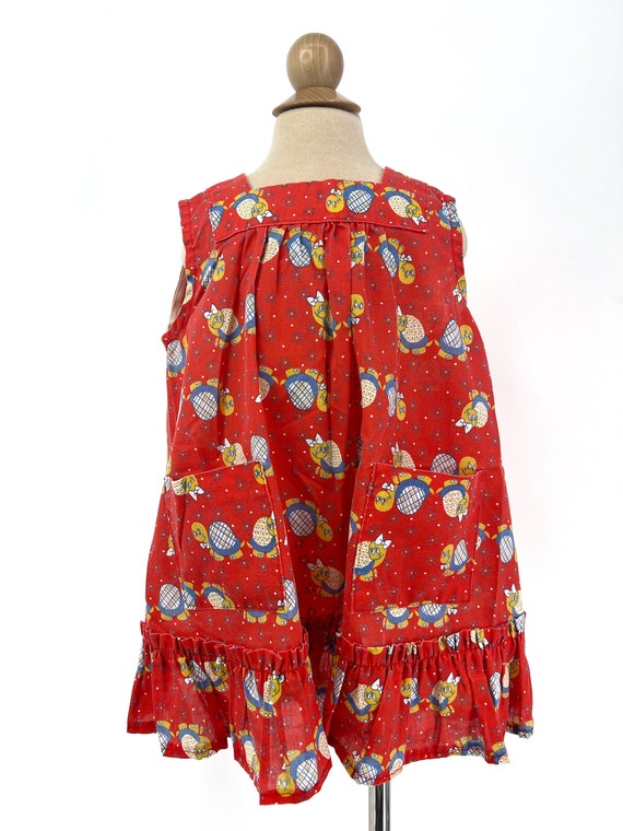 vintage 1970s girls dress novelty print turtles - image 5