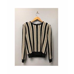 vintage 1980s striped sweater M retro petite 80s image 7
