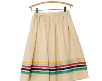 vintage 1950s striped skirt