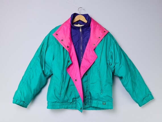 vintage 80s ski coat Fera skiwear down jacket - image 10