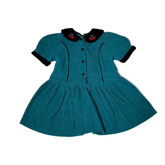90s corduroy dress Vintage 90s Corduroy Mini Overall Dress (M)