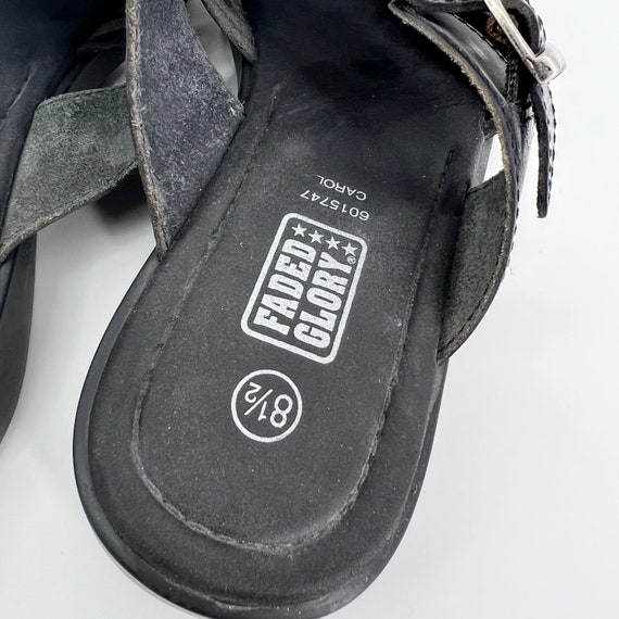 vintage Y2K woven leather sandals - image 7