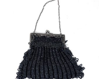 antique 1920s beaded purse evening handbag art deco