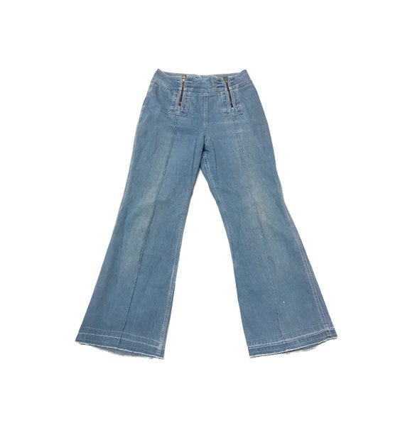 Vintage 70s high rise bell bottoms flare jeans den