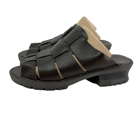 vintage 90s Y2K leather sandals Arizona Jeans Com… - image 1