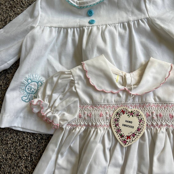 vintage baby girls clothing lot bundle tops, dres… - image 7