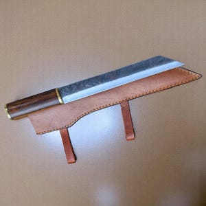 Kundenspezifisches handgemachtes Saxmesser Handgeschmiedetes Jagdmesser Handgefertigtes Langes Saxmesser mit Abdeckung, Geschenk für ihn, personalisiertes Geschenk, Trauzeugen Geschenk