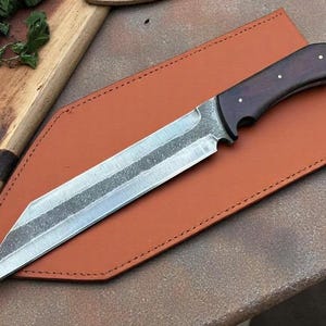 Wikinger Sax Messer Handgeschmiedet Scharfes Jagdmesser für Camping Jagen , personalisiertes Geschenk, Groomsmen Geschenk