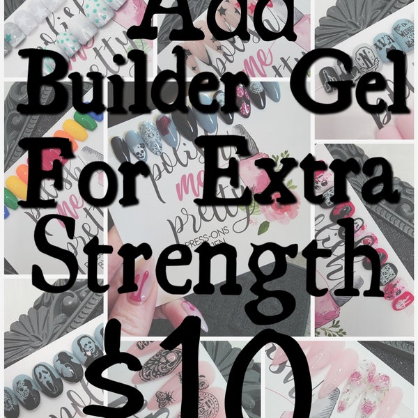 Add Builder Gel to Strengthen Your Set!!  Price is Per Set!