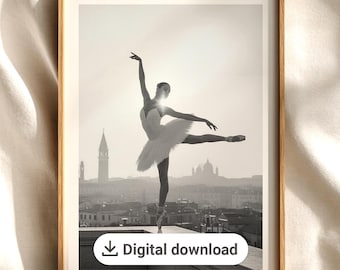 Ballerina in Venice – Swan Lake Art Print (Digital Download)