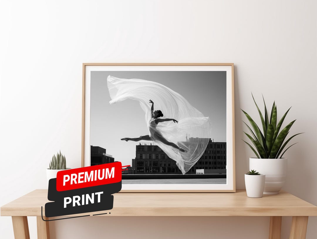 Ballerina Printable Poster – Swan Lake Painting and Black Swan Art ...