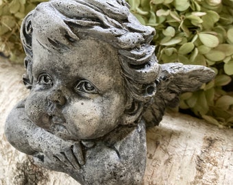 65cm Cherub Holding Apple Basket Statue Sculpture Ornament Home Garden Decor 65cm Cherub Holding Apple Basket Statue Sculpture Ornament Home Garden Decor
