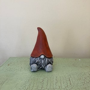 Handmade Concrete Cement Gnome Fairy Whimsical Garden Gift Statue image 10