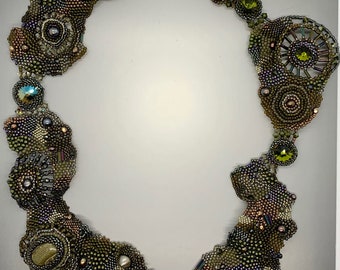 Purple Dahlia Necklace